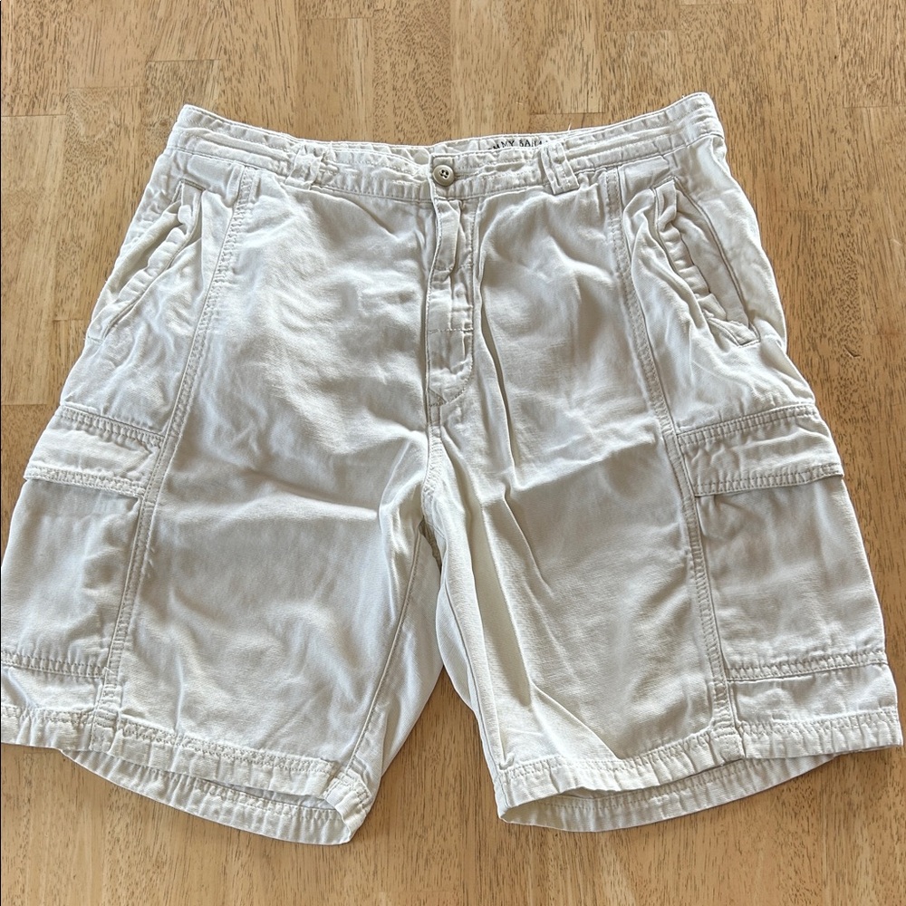 Tommy Bahama Cream Cargo Shorts